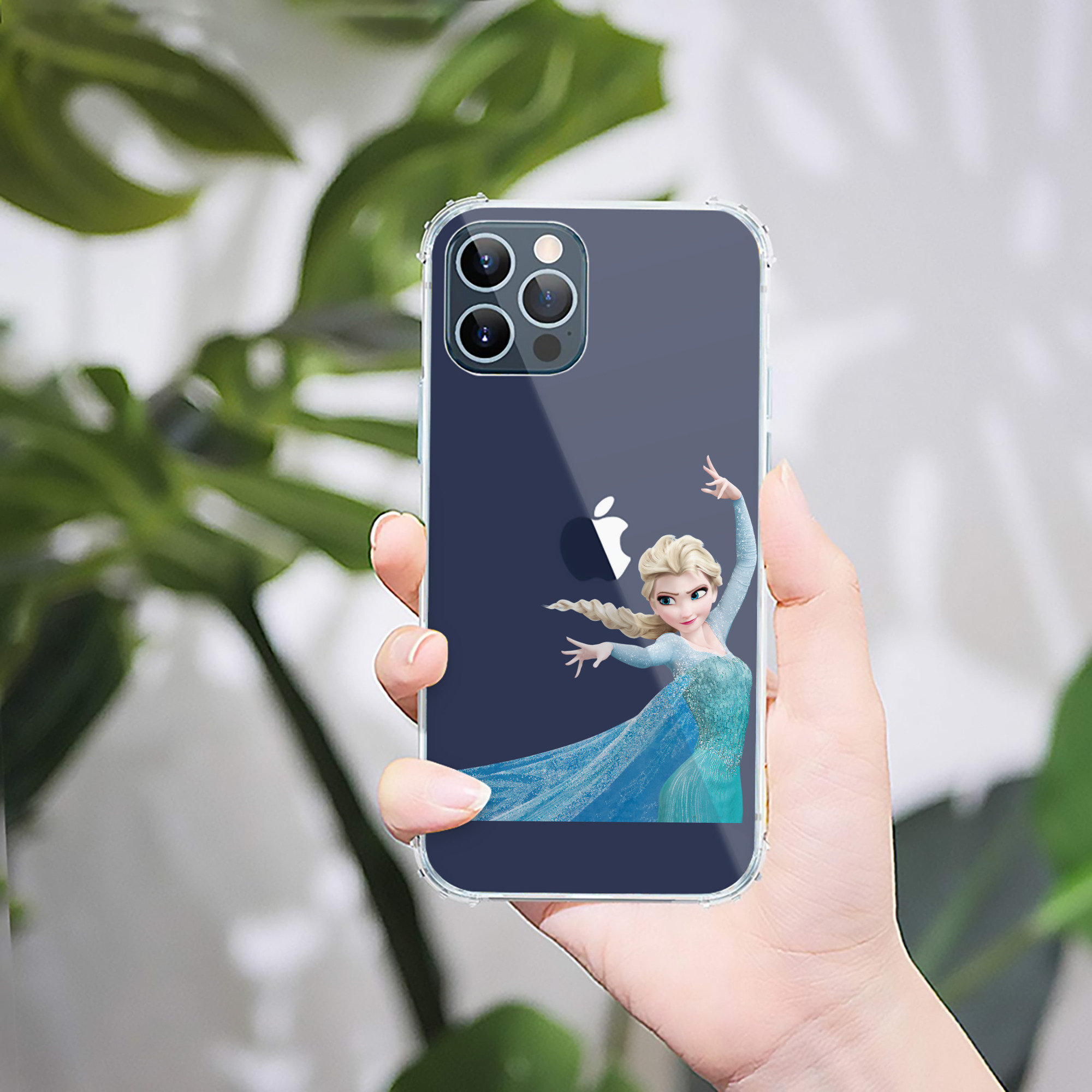 （画像用） アナと雪の女王 アンナ エルサ Frozen Anna Elsa 【iPhone 12シリーズ対応】透明スマホケース（クリアソフトケース）